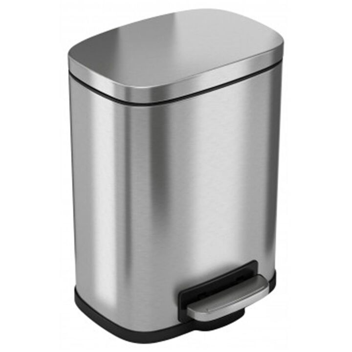 iTouchless  5 ltr SoftStep Stainless Steel Step Small Pedal Bathroom Trash Can, Perfect for Office & Bathroom  1.32 Gallon