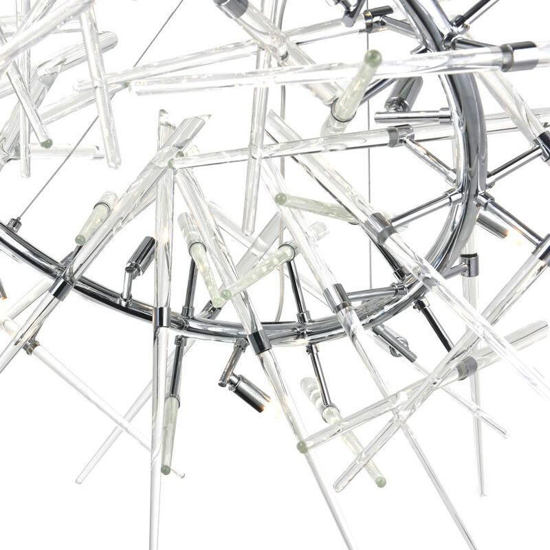 Icicle 12 Light Chandelier With Chrome Finish