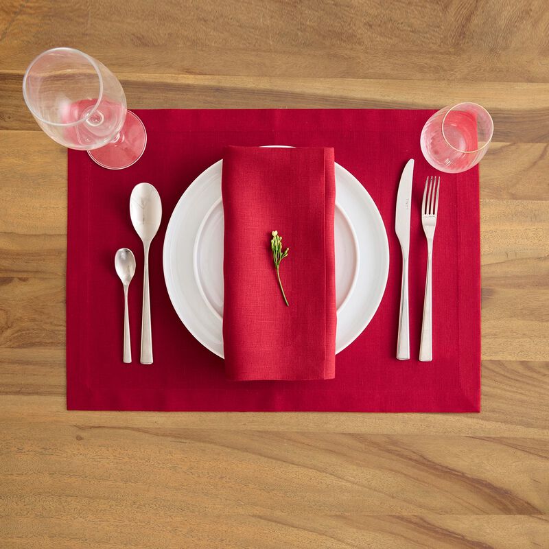 Cotton Linen Placemats - Dru - Cotton Linen Plain image number 1