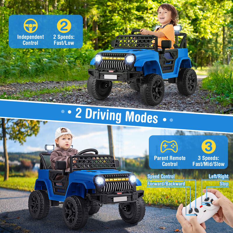Kids 12V Ride On Truck Car with Music Player and Remote Control image number 5