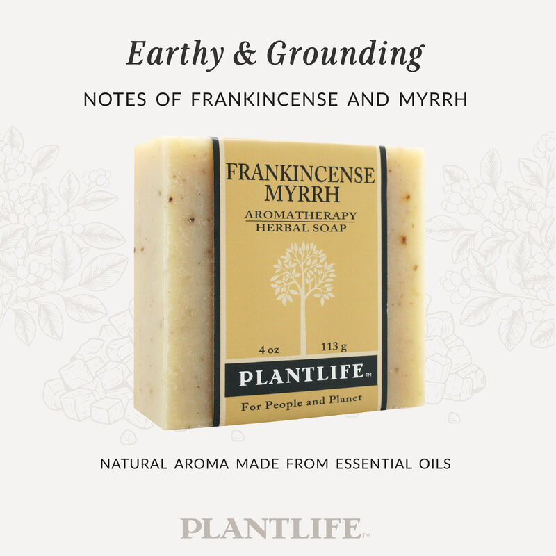 Plantlife Bar Soap - Frankincense Myrrh 3 Pack image number 2