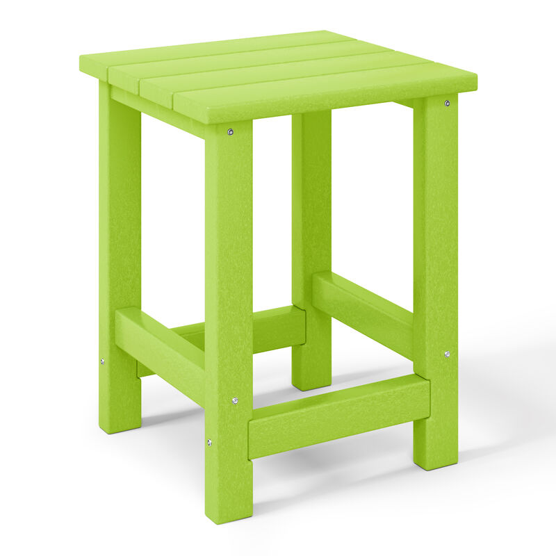 WestinTrends Kids Outdoor Patio Furniture HDPE Adirondack Square Side Table