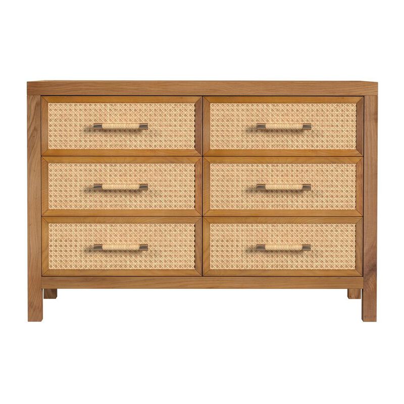 Butler Specialty Mesa Cane and Solid Wood 6-Drawer Dresser, Natural image number 2