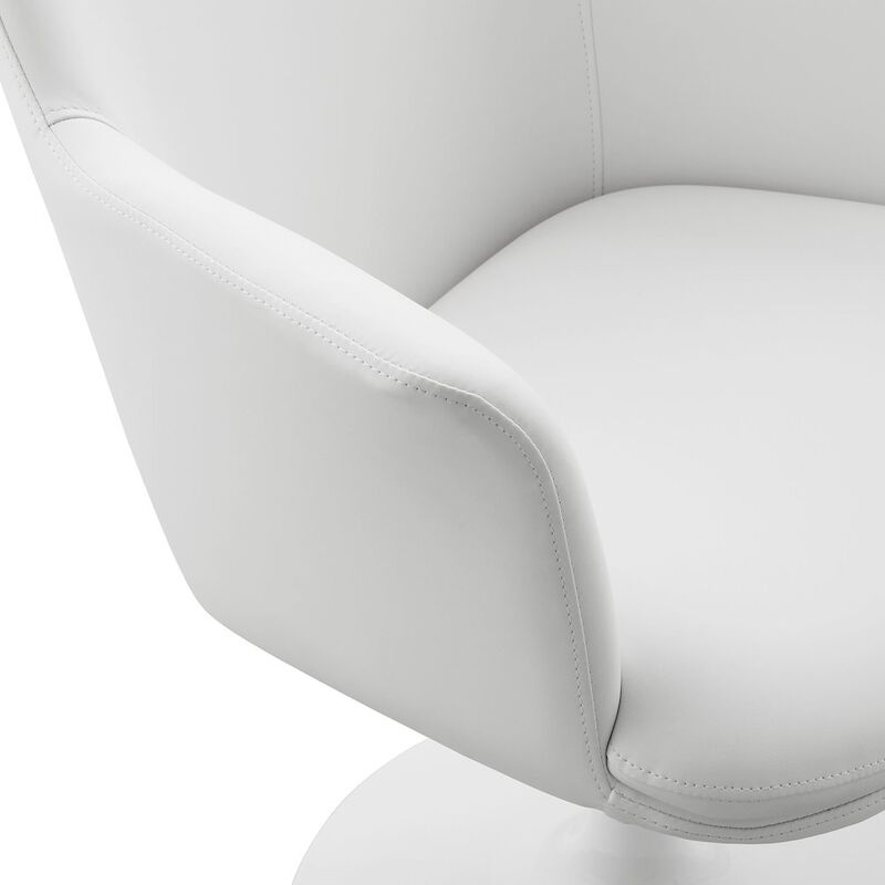 Lippa Swivel Dining Vegan Leather Armchair image number 6