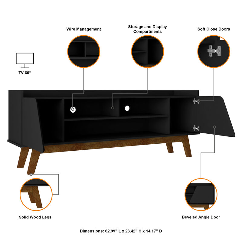 Marcus Medium TV Stand in Black