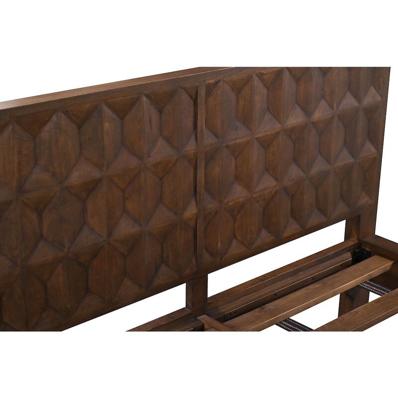 World Interiors Lisbon King Bed in Royal Brown