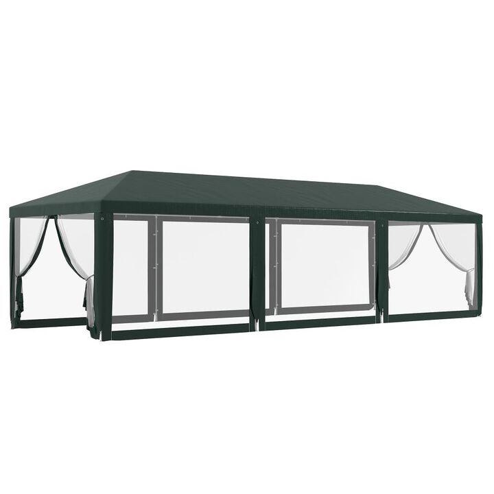 Hivvago 10x28 Outdoor Party Tent Wedding Canopy with Sidewalls
