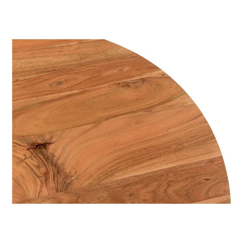 Starlight Canyon Home Brown Round Wood Coffee Table &ndash; Unique Wooden Coffee Table with Modern Design image number 2