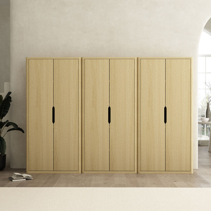 Rivington Neutral Bookcase Cabinet (Set of 3)