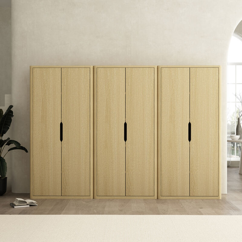 Rivington Neutral Bookcase Cabinet (Set of 3)