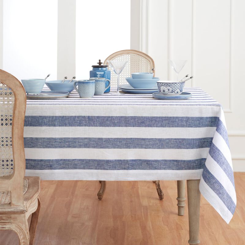 Linen Tablecloth - Cabana Stripe image number 0