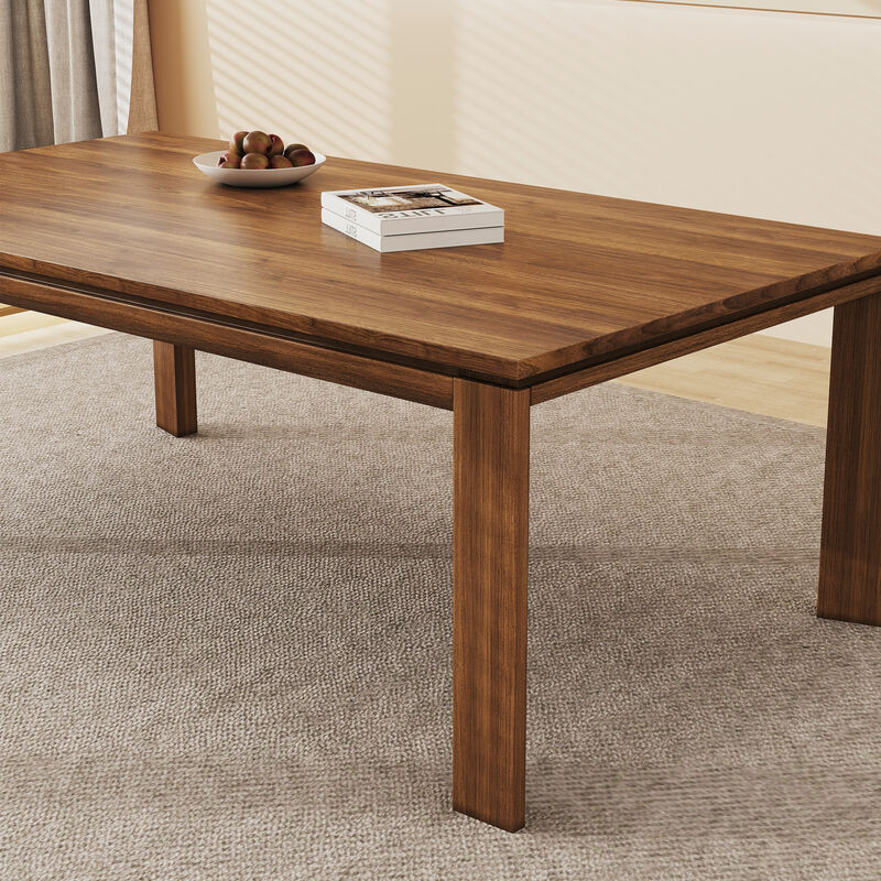 Wooden Dining Table for Living Room & Dining Room 62.99" brown