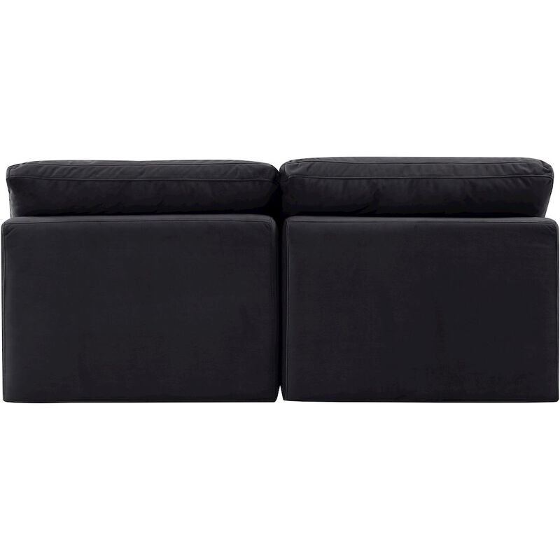 Meridian Furniture Indulge Black Velvet Modular Sofa