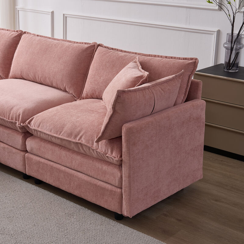 Vulwab 105" Modular Sectional Couch image number 8