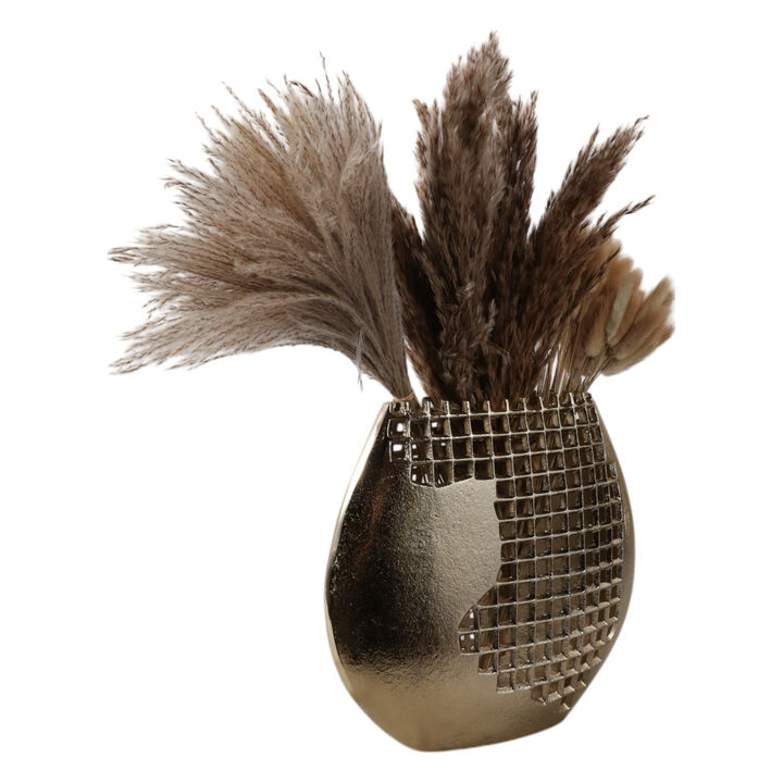 11x10 Partial Mesh Metal Vase