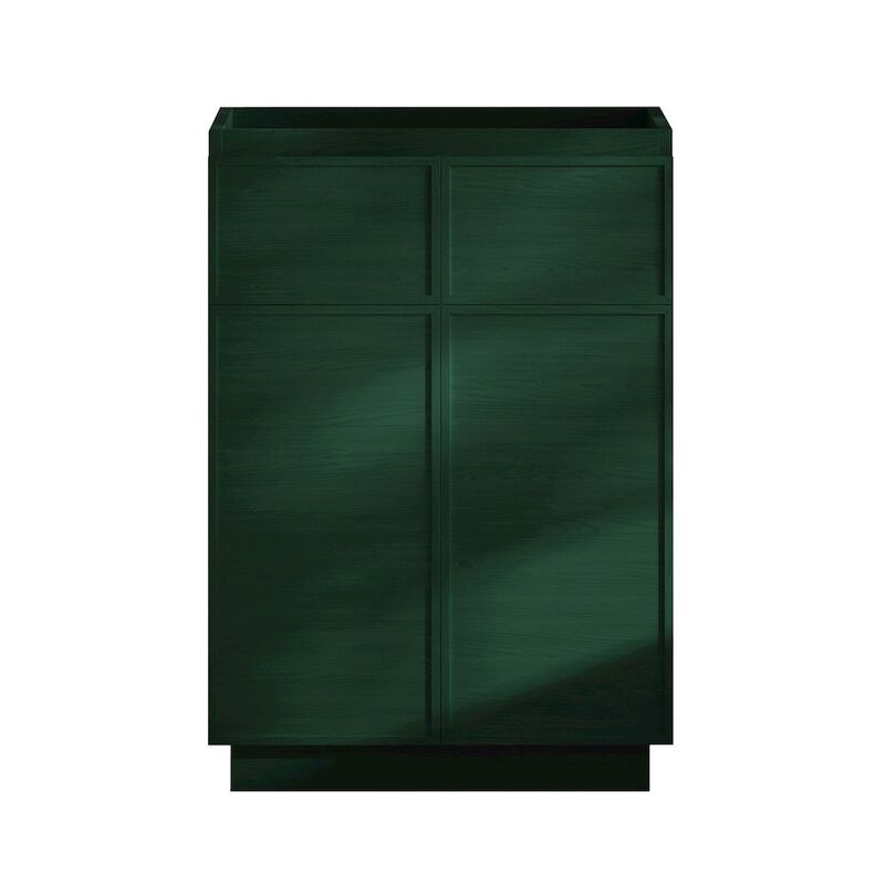 St. Tropez 24" Freestanding Bathroom Vanity Cabinet without Top in Green Oak image number 0
