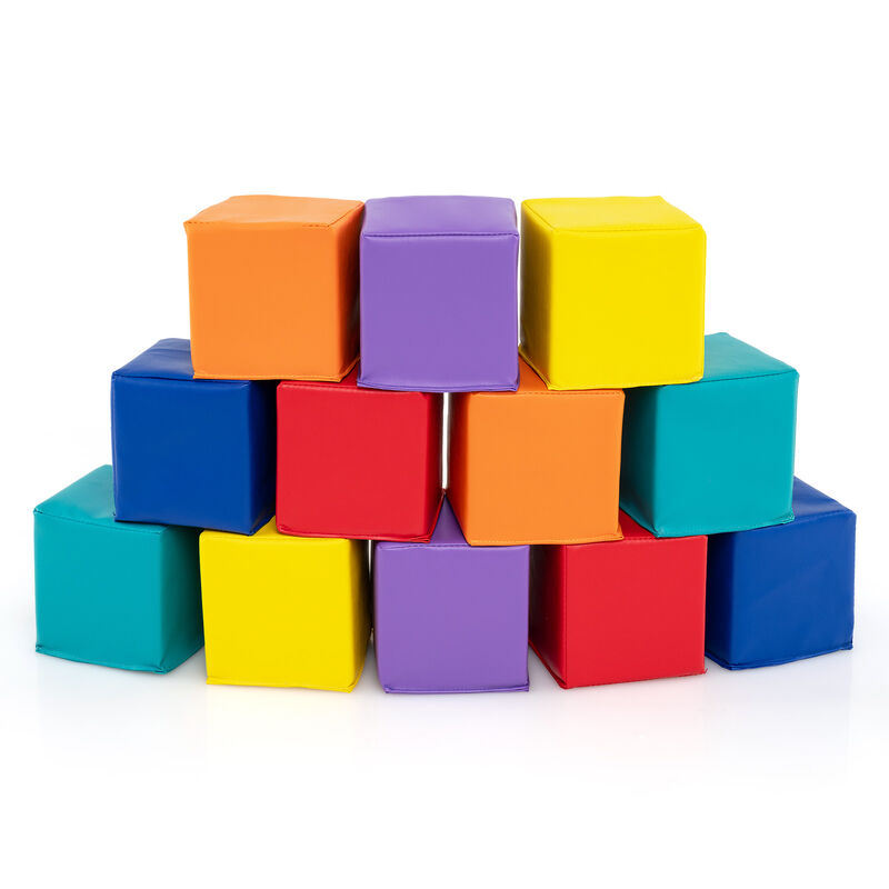 Kids 12-Piece Soft Foam Climbing Blocks and Cubes Play Set image number 0