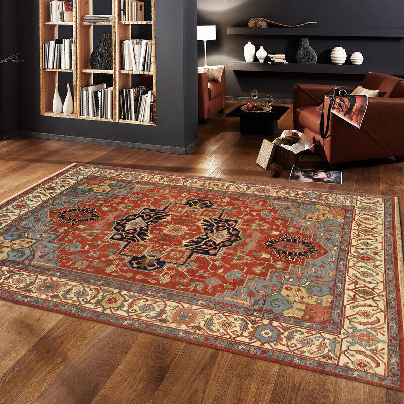 Pasargad Home Serapi Hand-Knotted Wool Area Rug image number 1