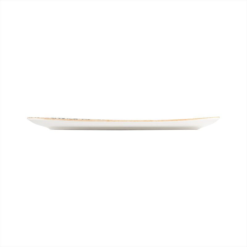 Alhambra 14" x 7" x h:1" Organic Decorated Porcelain Platter