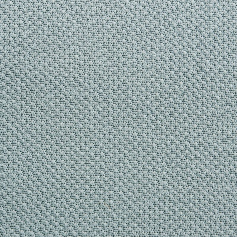 Cotton Knit Light Blue Full/Queen Blanket image number 2
