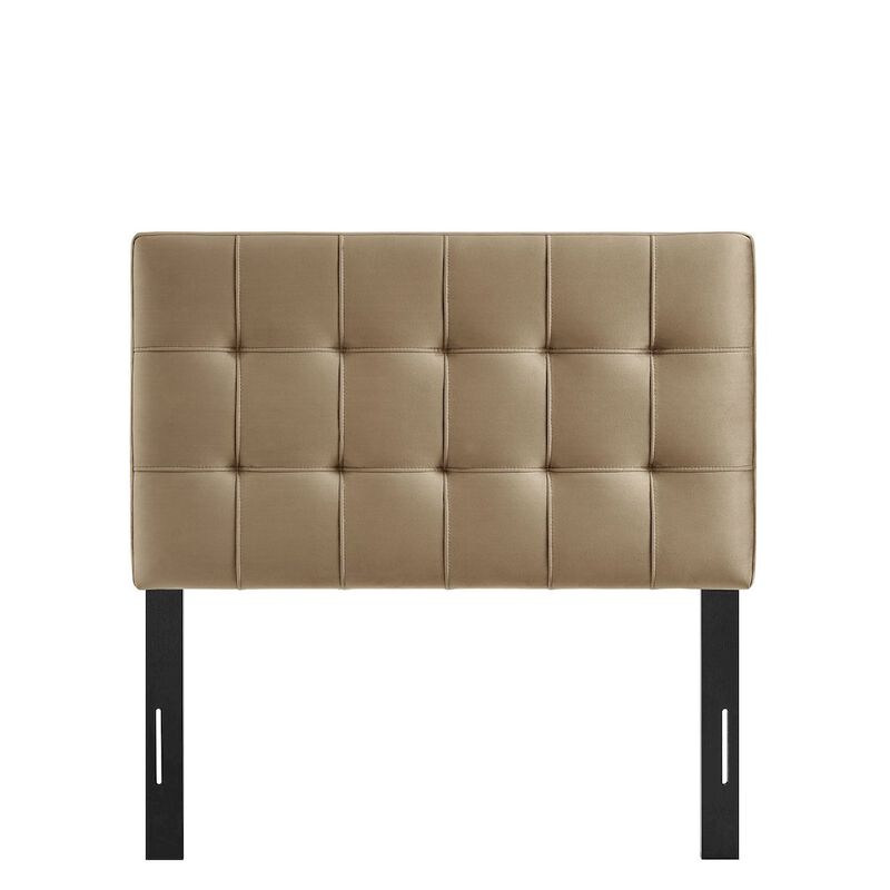 Lily Stain-Resistant Performance Velvet Twin Size Headboard image number 4