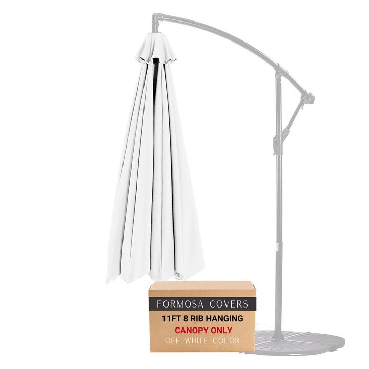 11ft Cantilever Hanging Umbrella 8 Rib Replacement Canopy
