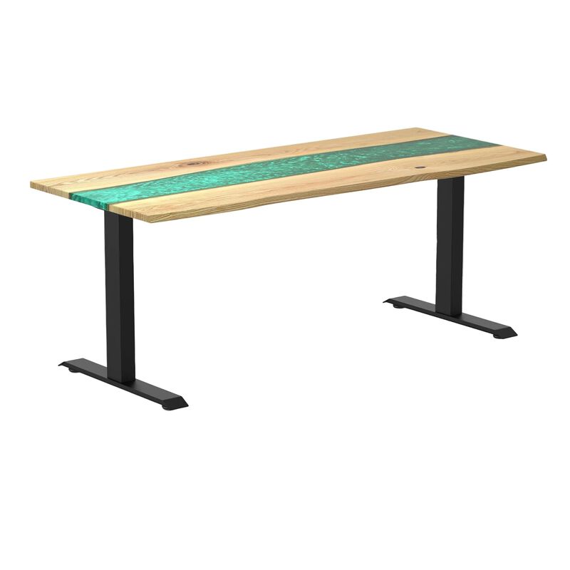 Desky Resin Hardwood Office Desk image number 0