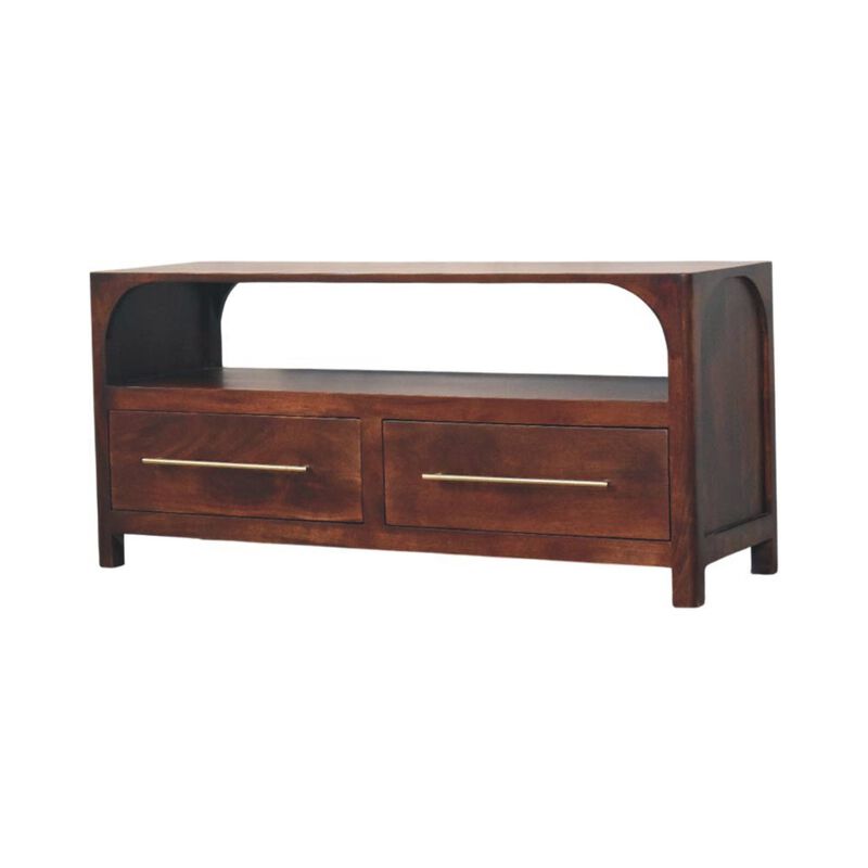 Artisan Furniture Solid Wood Larissa 2 Door Chestnut Cabinet image number 3