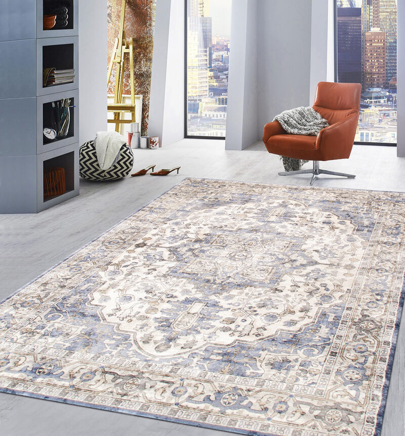 Pasargad Home Turkish Eris Ivory Area Rug image number 1