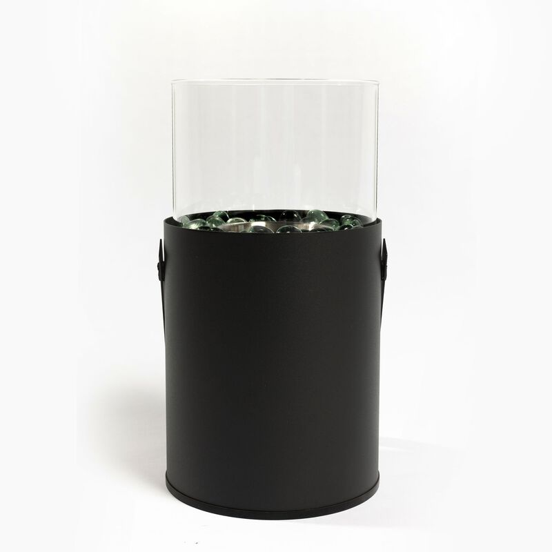 Mondawe Grey Mini Fire Pit, Portable Indoor And Outdoor Fireplace, Desktop Ethanol Fire Pit