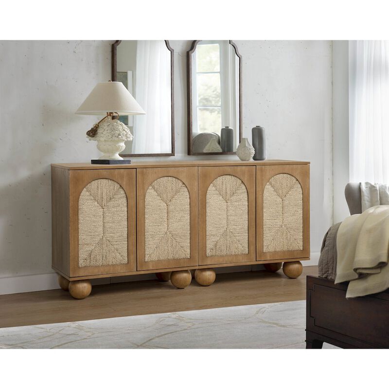Cyrus 31" Wide 2-Door Accent Cabinet Natural Wood Finish image number 7