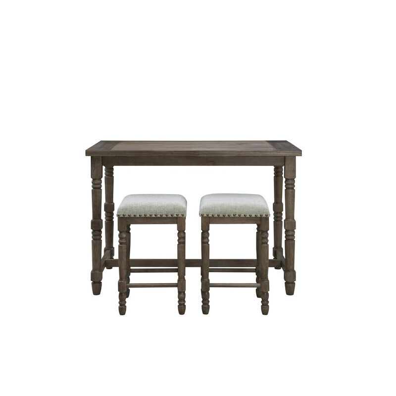 Carolina Living Brittany Deluxe Bar Table - Vintage Walnut