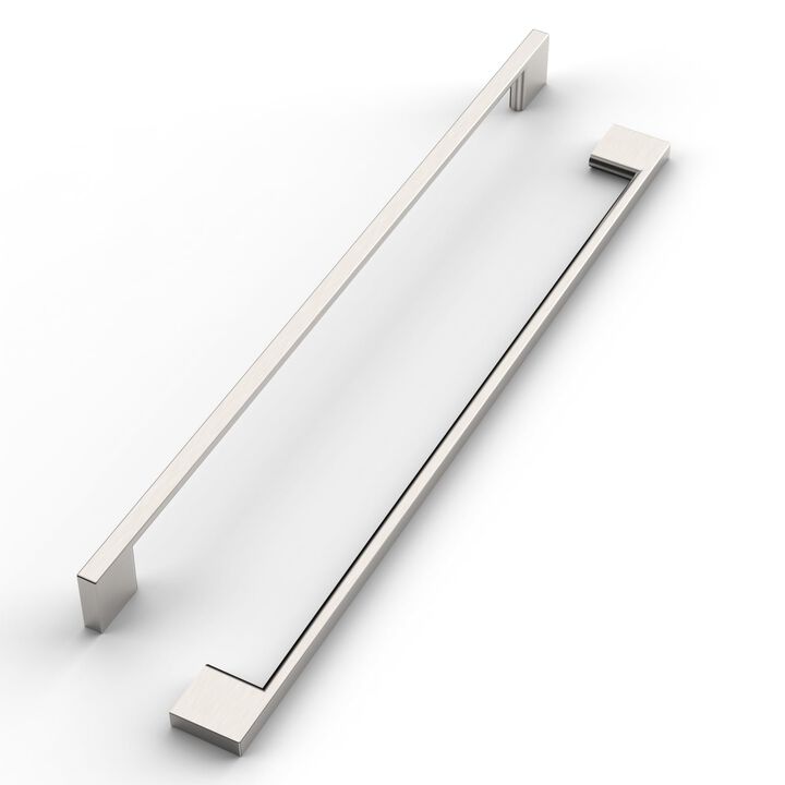 FILTA 6 Pack 12.5 Inch(320mm) Hole Centers Brushed Nickel Cabinet Pulls,Stylish Satin Nickel Cabinet Pulls Zinc Alloy Cabinet Ha