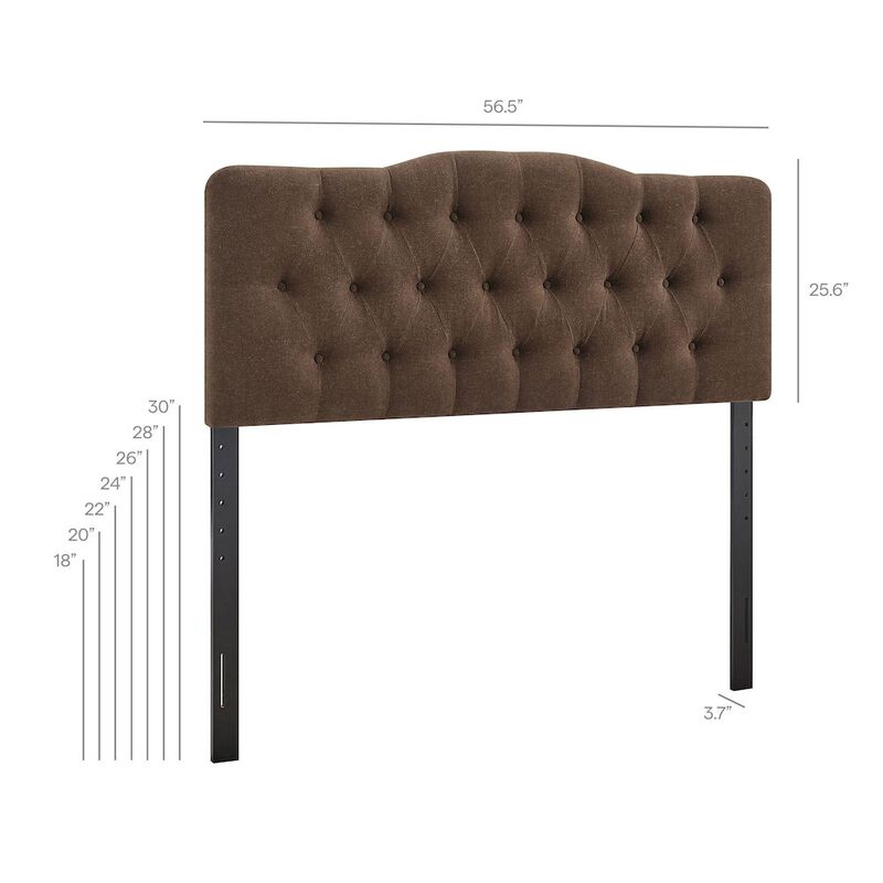 Annabel Premium Linen Blend Full Headboard image number 2