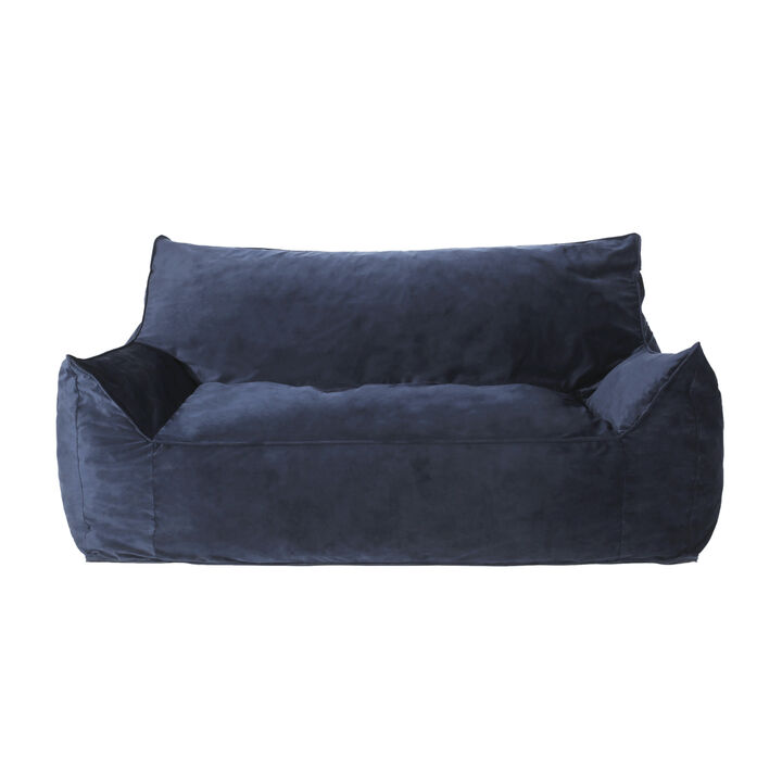 GOODSILO Velveteen Oversized Bean Bag Chair with Armrests Cozy Comfort Modern Design