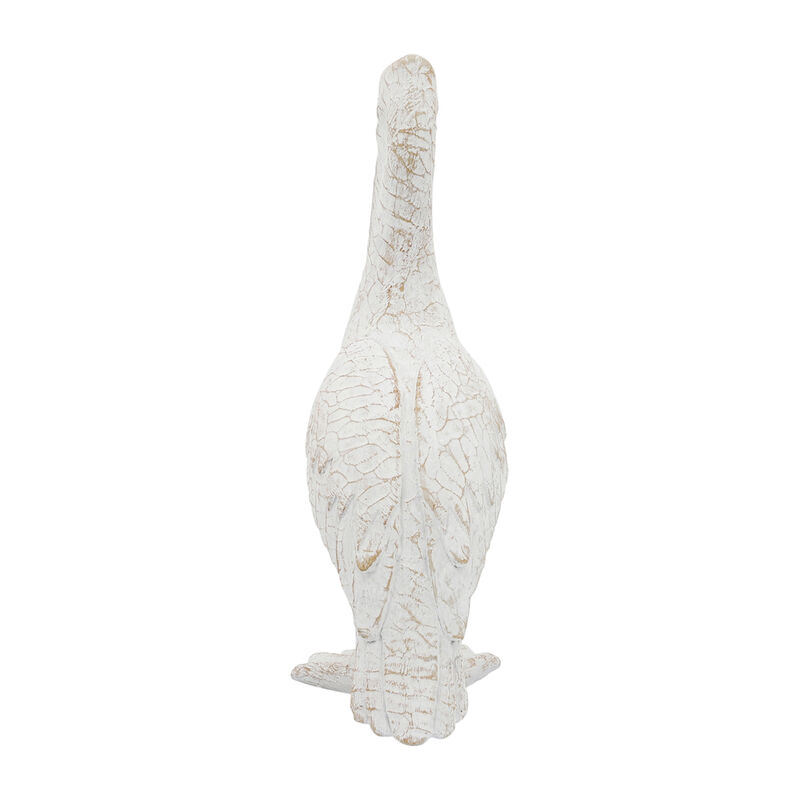 Cer,14"h,standing Pelican, White image number 3