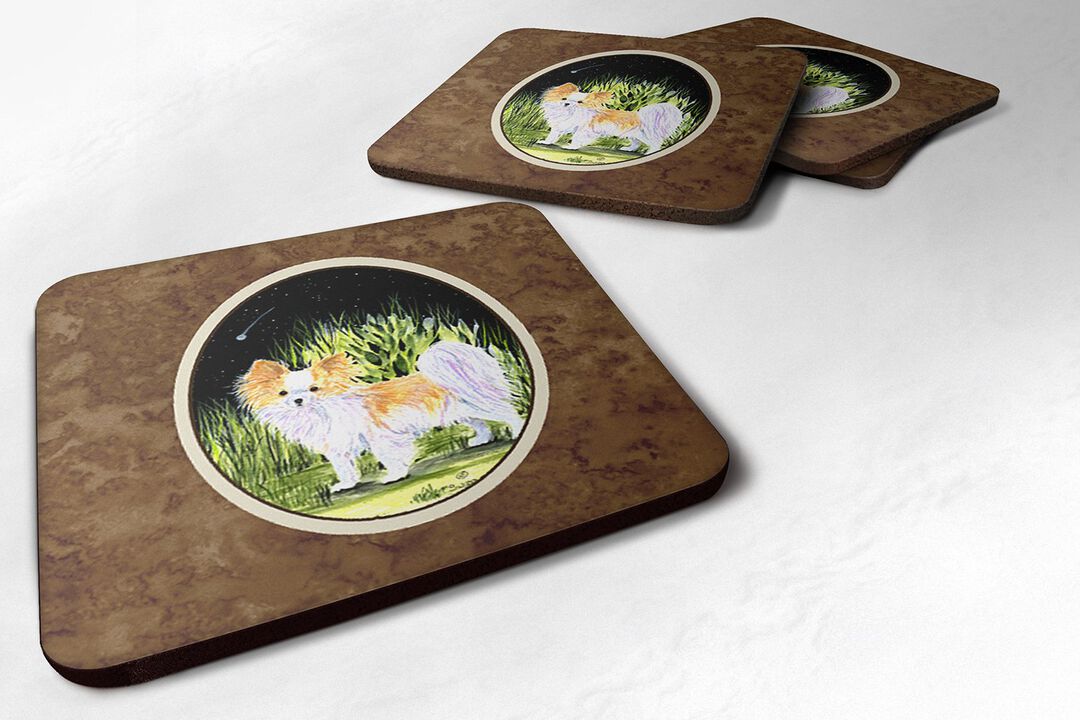 Caroline's Treasures SS8516FC Starry Night Chihuahua Foam Coasters Set of 4 (Set of 4), 3.5 H x 3.5 W, Multicolor