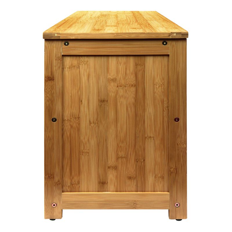 Oceanstar 10-Pair Bamboo Entryway Storage Bench.