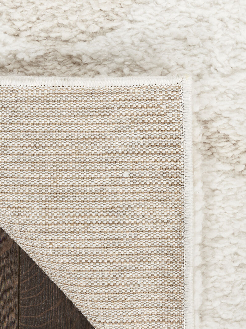 Modern Shag MMD03 Ivory/Beige 5'3" x 7' Rug