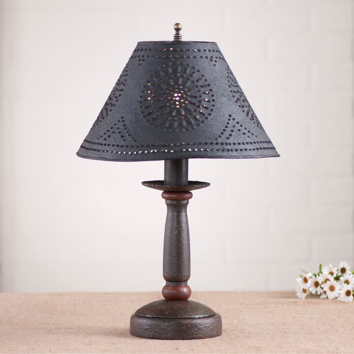 Butcher's Lamp In Americana Black With Shade