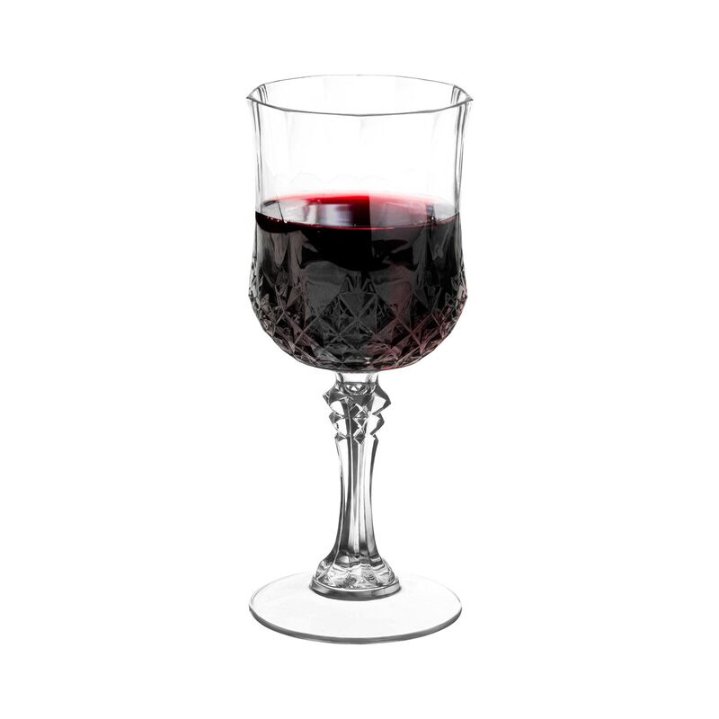 8 oz. Crystal Cut Plastic Wine Glasses (48 Glasses) image number 1