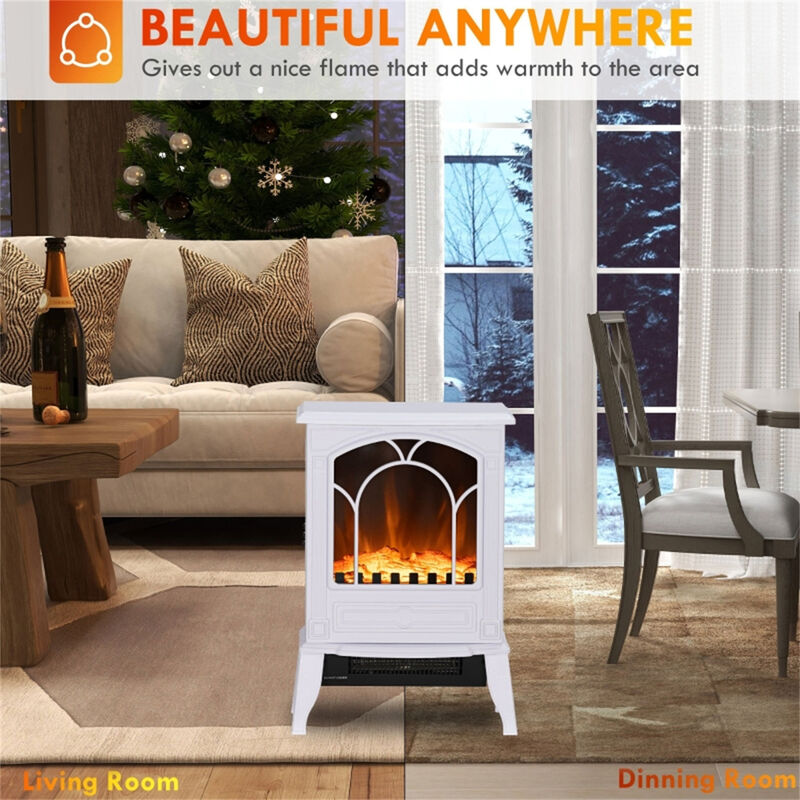 Energy-Efficient Electric Fireplace Heater with Multiple Heat Settings image number 5