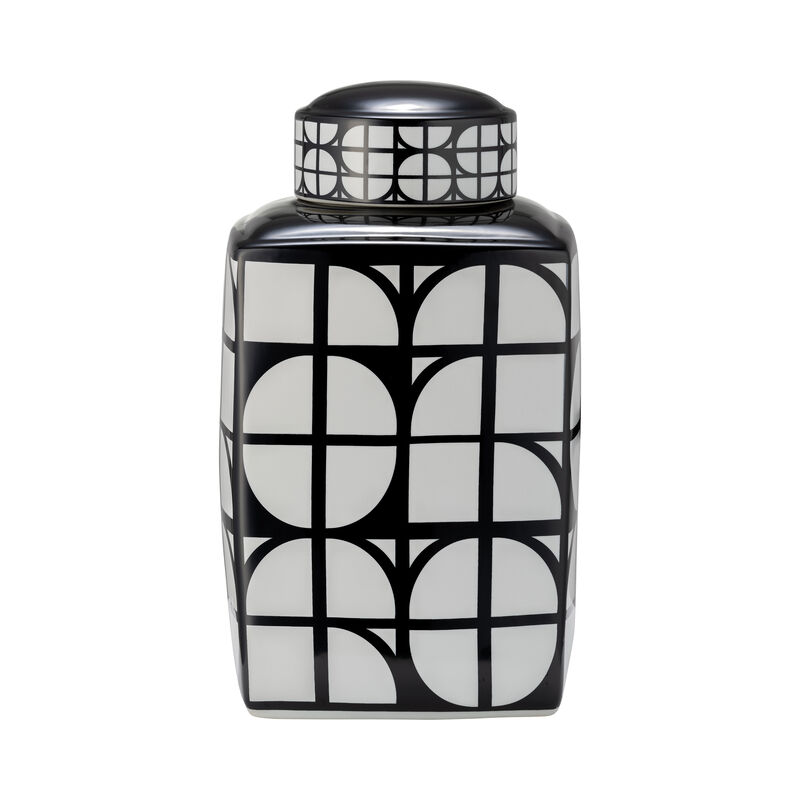 16"H Square Jar W/ Lid image number 0