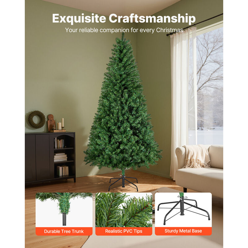 VEVOR Christmas Tree 6ft Xmas Tree with 330 Colorful LEDs & 11 Lighting Modes image number 4
