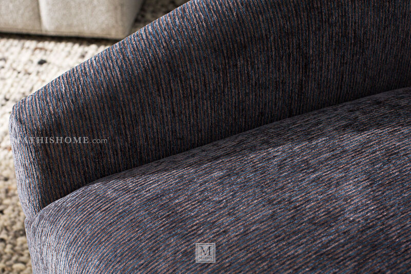 Simon Ink 31" Swivel Chair with Wood Base