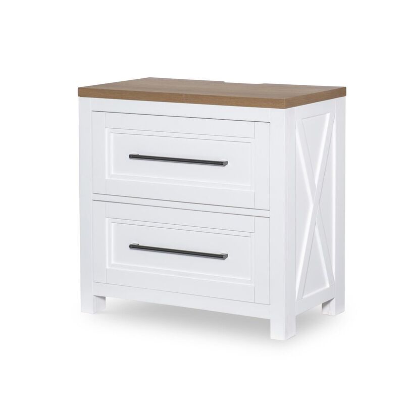 Legacy Classic Franklin Nightstand - 2 Drawer with Outlets & USB Ports