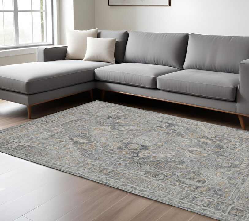 HomeRoots Oriental Hand Woven Area Rug With Fringe