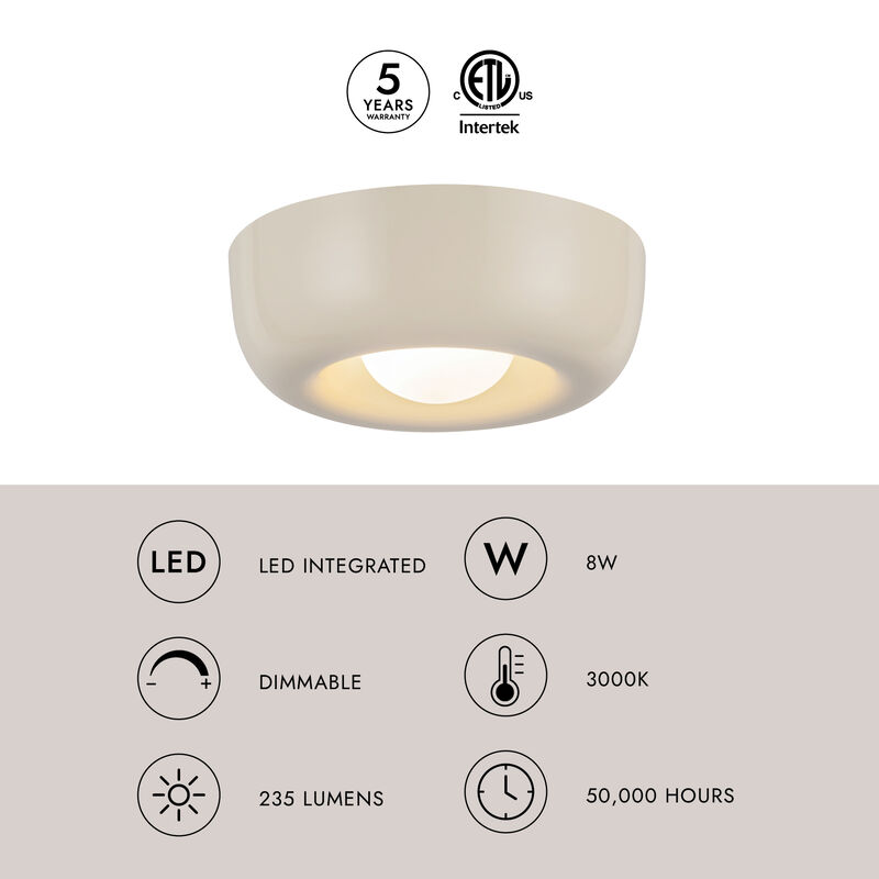 Hayden 6 in LED Flush Mount image number 7