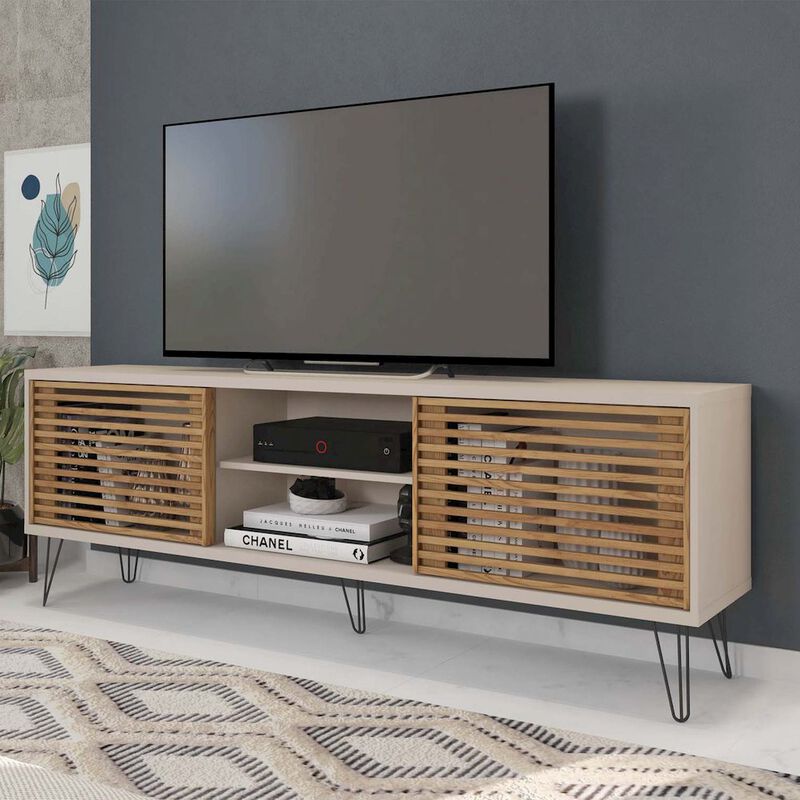 Frizz Mid-Century Modern TV Stand for 70 Inch TV