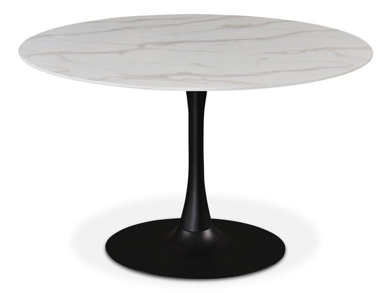 Meridian Furniture Tulip Matte Black Dining Table image number 0